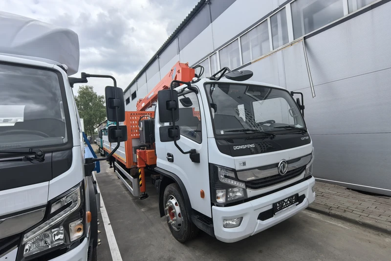 Dongfeng 120C Бортовая платформа + КМУ SHIMEI KTS-SK6