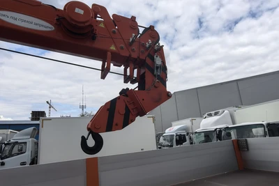 Dongfeng 120C Бортовая платформа + КМУ SHIMEI KTS-SK6